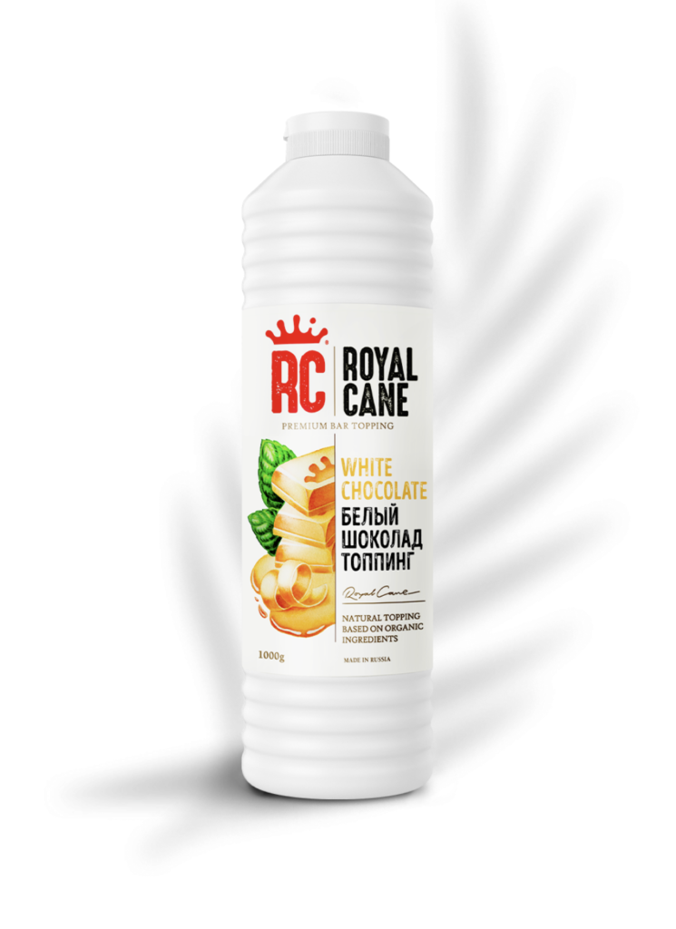 Royal Cane White Chocolate Topping